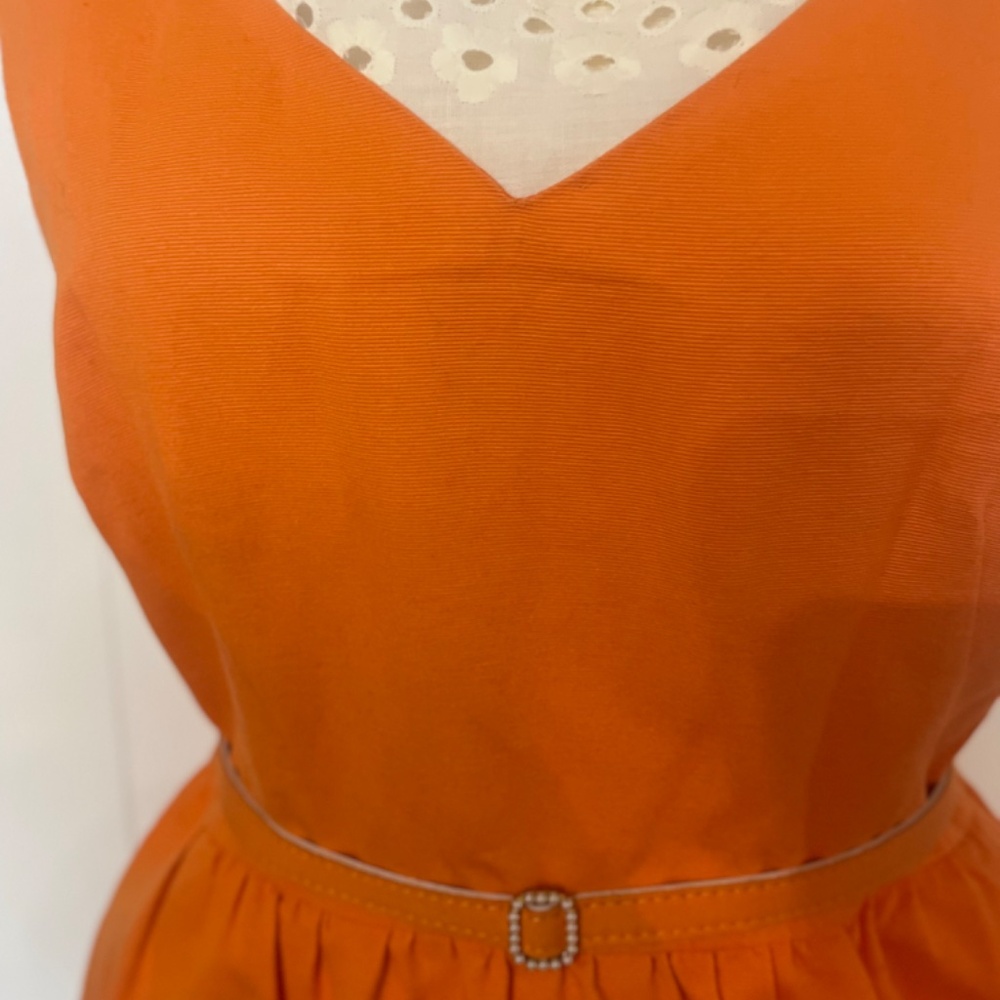 Mad Men style Fit & Flare Belt Dress - Picture 2 of 4